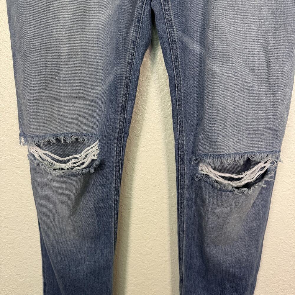 Cloth & Stone Jeans Womens Small Distressed Straight Tencel Lyocell Light Wash - Picture 5 of 11